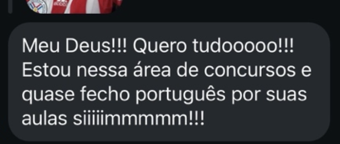 Depoimento de aluno
